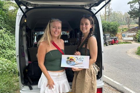 CMB/Negombo: Sigiriya, Kandy & Ella Private Tour with Driver Private Van with Driver – Up to 50 km