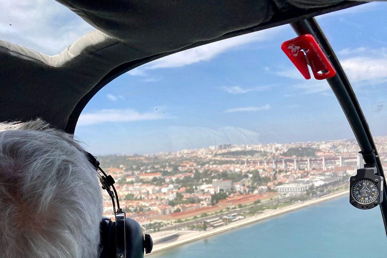 Lisbon: Helicopter Tour in Lisbon and Tagus River Cruise Helicopter Tour + Sunset Cruise