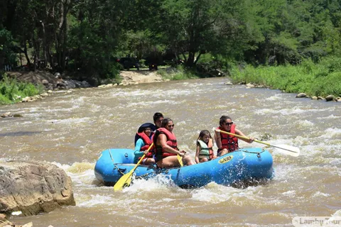 Depuis Huatulco : Rafting, point de vue sur la plage et plongée en apnée