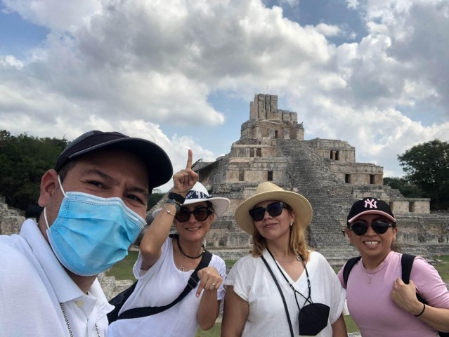 Visit Edzná Mayan Ruins Traveling by Colectivo in Campeche