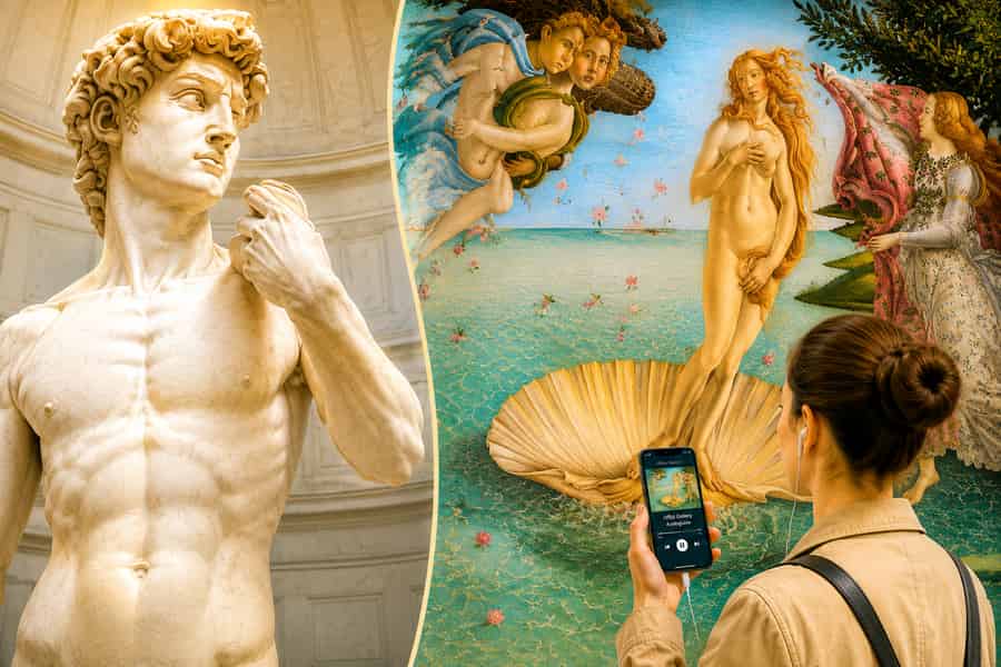 Das Beste von Florenz: Besuch der Accademia und der Uffizien. Foto: GetYourGuide Das Beste von Florenz: Besuch der Accademia und der Uffizien. Foto: GetYourGuide