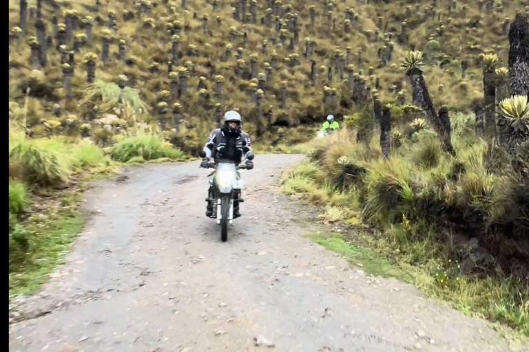 From Bogota: 4 Day - Hot Springs and Volcano Motorcycle TourEnglish