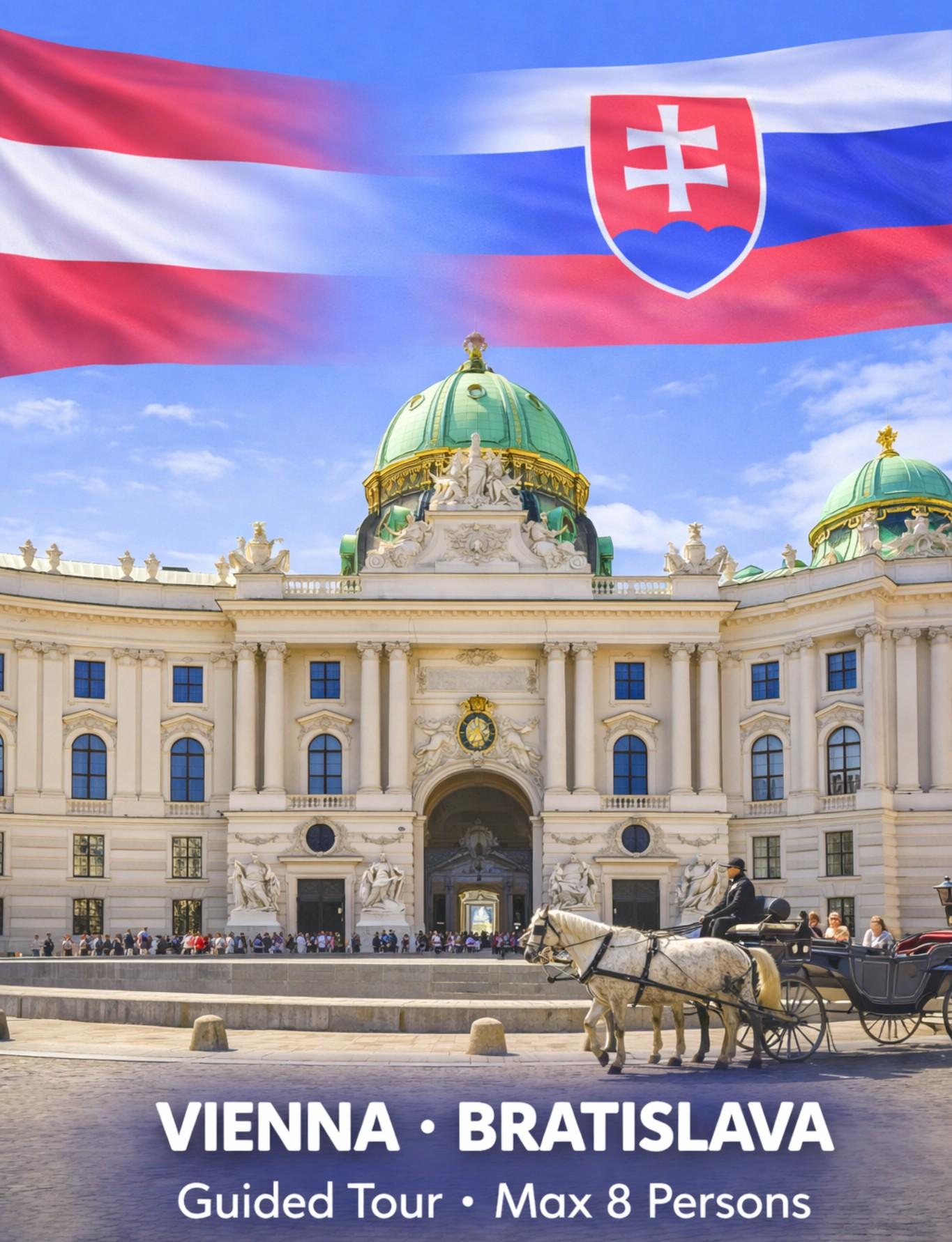 Ab Budapest: Tagesausflug nach Wien − Bratislava mit Guide