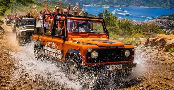 Marmaris: Jeep Safari Tour for Cruise Passengers w/Pickup