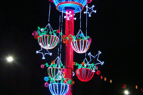 Christmas lights on the Medellín River