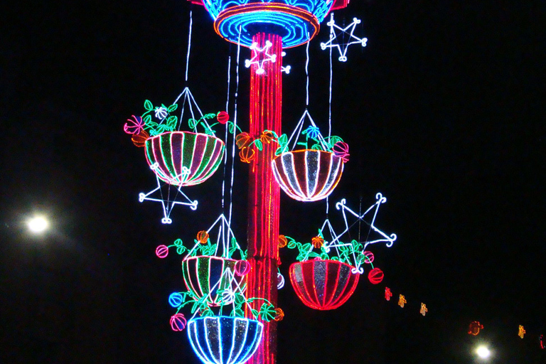 Christmas lights on the Medellín River