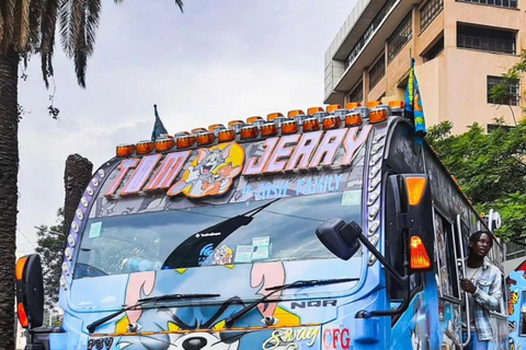 Nairobi: Matatu Culture Tour with Music, Art & Street Vibes Nairobi moving art with music.