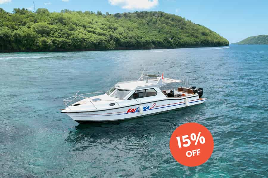 Ab Bali: Private Bootstour nach Nusa Penida mit Mantarochen-Schnorcheln. Foto: GetYourGuide Ab Bali: Private Bootstour nach Nusa Penida mit Mantarochen-Schnorcheln. Foto: GetYourGuide