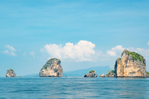 Krabi: Passeio de lancha pelas 4 ilhas e pelo banco de areia de Thale Waek