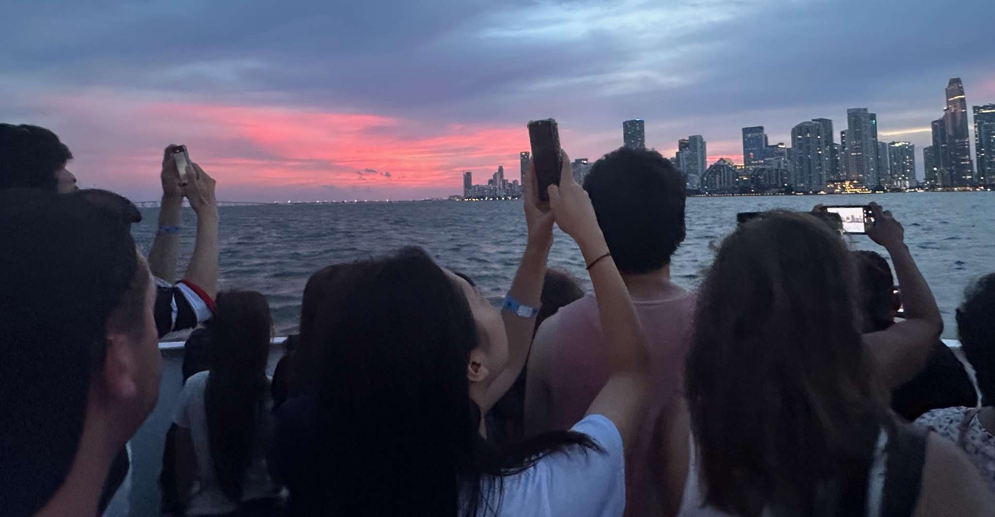 Miami Evening Boat Past Millionaire Homes on Water Taxi photo 1