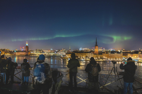 Stockholm: Ice Skating with fire & chance of Northern Lights
