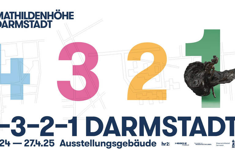 4-3-2-1 Darmstadt: Rondleiding door het tentoonstellingsgebouw, Mathildenhöhe