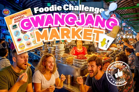 Séoul : Aventure gastronomique au marché de Gwangjang