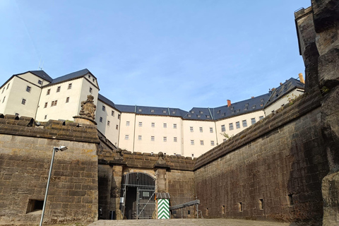 From Dresden: Table mountains Lilienstein & Königstein tour