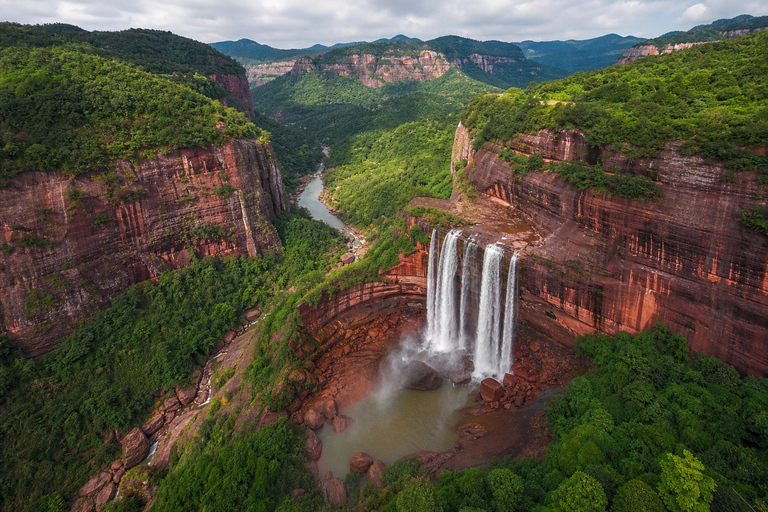 Guizhou: Chishui Danxia Scenic Area Tickets Chishui Waterfall: Shuttle + Elevator + Dome Cinema