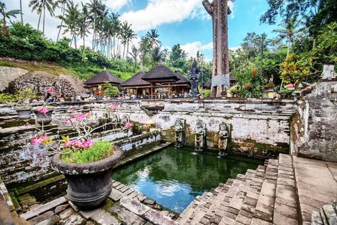 Bali : Ubud, forêt de singes, temple ancien, chutes d'eau