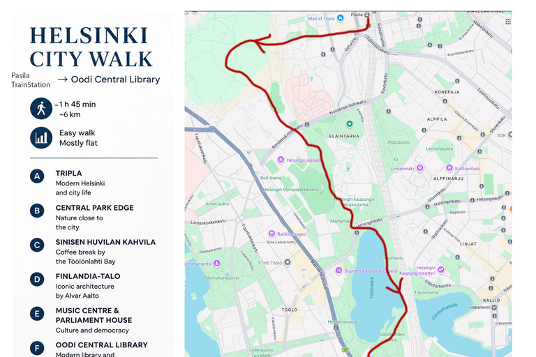 Helsinki: Central Park & City Highlights Walking Tour