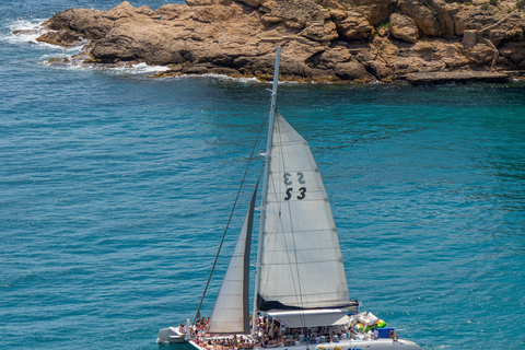 Lloret de Mar: Catamaran Sailing Cruise with BBQ and Drinks Afternoon Catamaran Sailing Cruise with Barbeque & Drinks