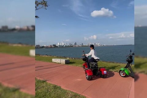 Ave. Balboa: Enjoy the city on a scooter. Ave. Balboa: Enjoy the city on a Moto Scooter.