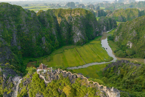 Depuis Hanoi : Ninh Binh - Trang An - Grottes de Mua - Déjeuner et busAu départ de Hanoi : Découvrez la beauté de Ninh Binh - Excursion d&#039;une journée