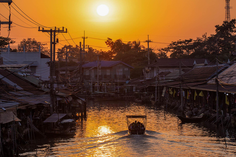 Desde Bangkok: Amphawa Floating Markets y Firefly Boat TourTour en grupo pequeño con punto de encuentro