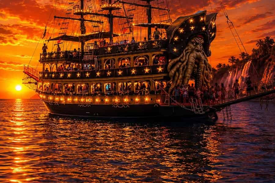 Alanya Luxus-Piratenboot-Transfer für Familien, Mittagessen und Getränke.. Foto: GetYourGuide
