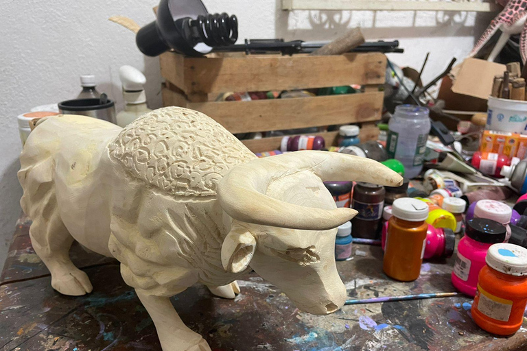 Huatulco: Create Your Own Alebrije and Painting Explanation.