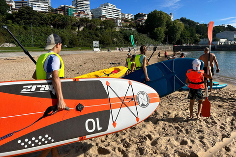 Paddle surf ride around Santander Paddle surfing ride in Santander