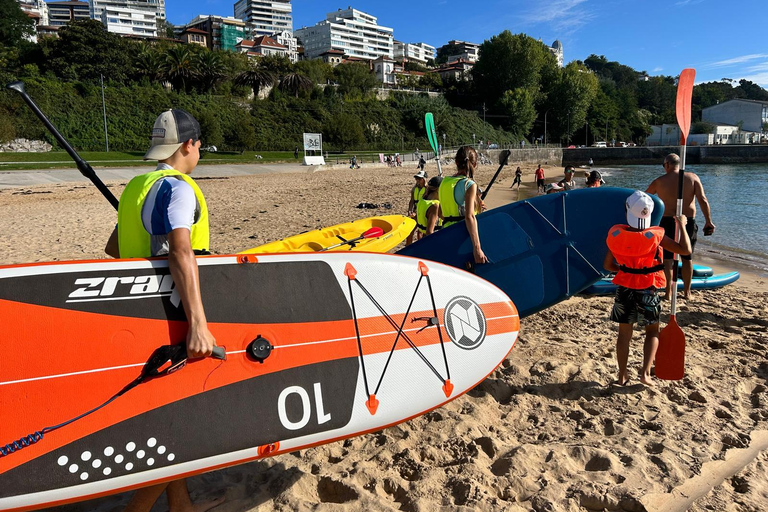 Paddle surf ride around Santander Paddle surfing ride in Santander