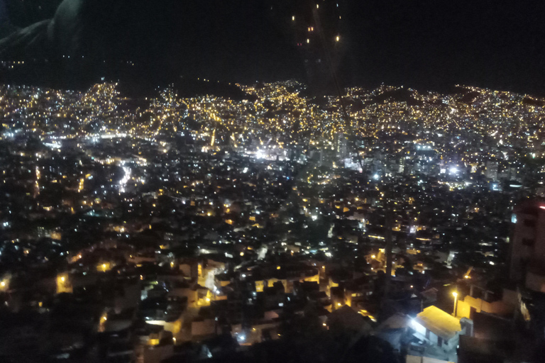 La Paz: Tour nocturno con viaje en teleférico