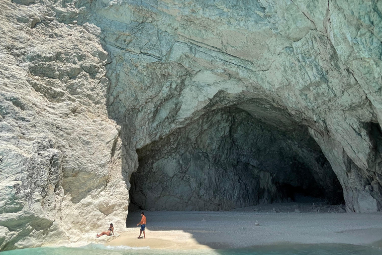 Zakynthos: Private Boat Cruise with Skipper or Self-Drive South with Captain:Turtles, Keri & Secret Caves