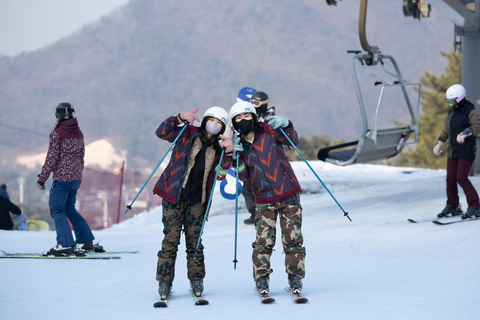 Da Seul: Tour sciistico in Corea - Jisan Forest ResortSnowboard &amp; Lift per principianti