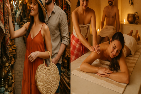 Marrakech: Souk Tour & Berber Hammam with Massage