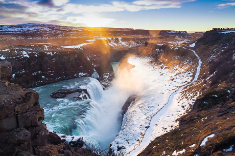 Private Golden Circle with Snowmobile Ride from Reykjavik