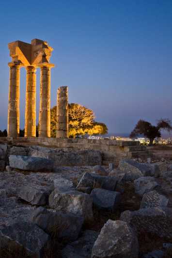 Rhodes: Guided Rhodes City By Night with Live Music & Dinner