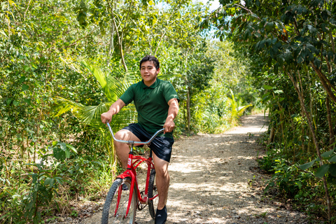 Cancún: Cenotes El Retoño met bicicletas, comida en traslado