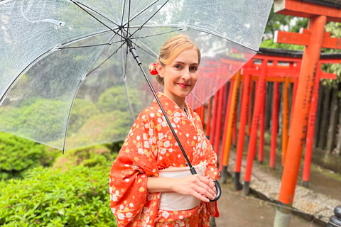 Tokyo: Kimonoklädsel, promenader och fotograferingTokyo: Kimono-klädsel, promenad och fotografering