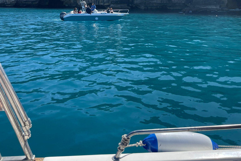 Polignano a Mare: Crucero en lancha rápida a las cuevas con aperitivoCrucero en grupo