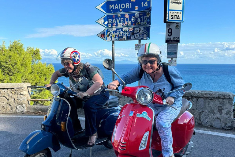 Private Amalfi Coast Vespa Tour with Road Captain Departure from Naples