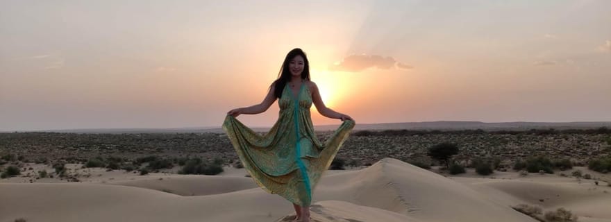 Safari non-touristique d'une nuit dans le désert du Thar avec chameaux