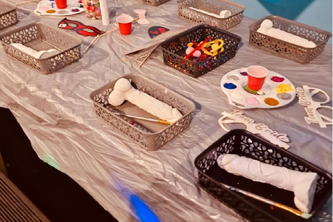 Belfast: Private Clay Mould Painting Party with Host (BYOB) Pimp My Privates schedule