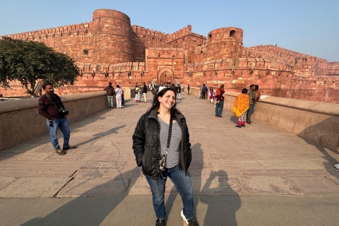 From Delhi: Private Taj Mahal and Agra Fort Trip Day Trip with Entrance Tickets and Lunch