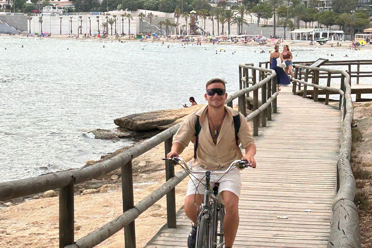 San Juan Beach, Cabo Huertas Alicante: Rental Bike & snorkel