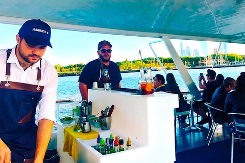 布宜诺斯艾利斯：含开放式酒吧的拉普拉塔河日落巡游1 小时游览