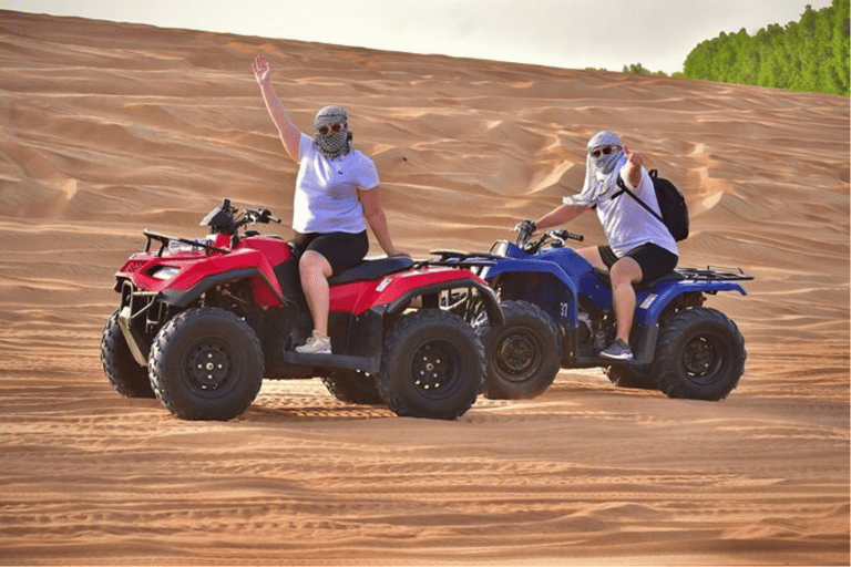 Abu Dhabi: Quad Bike ATV Safari, Camel Ride and Sandboarding