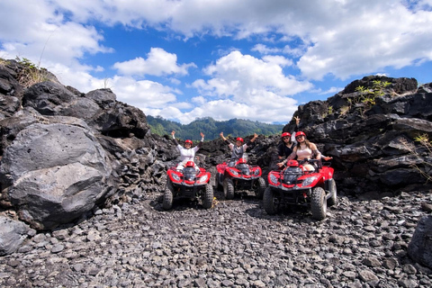 Bali: Mount Batur Sunrise ATV Ride & Rafting Adventure Tandem ATV Sunrise & Rafting with Round Trip Transfer