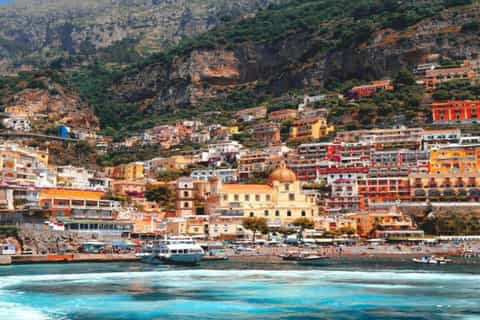 Sorrente : croisiere a Amalfi et Positano avec temps libre en grand bateau