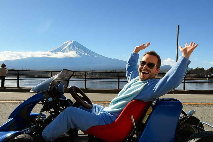 Fuji: Panoramafahrt mit dem Go-Kart mit Tourguide (90 Minuten). Foto: GetYourGuide Fuji: Panoramafahrt mit dem Go-Kart mit Tourguide (90 Minuten). Foto: GetYourGuide