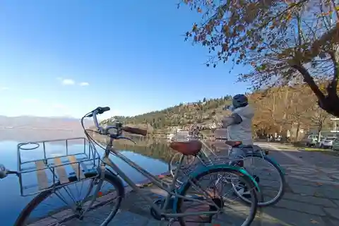 Kastoria: Cykeloplevelse rundt om søen