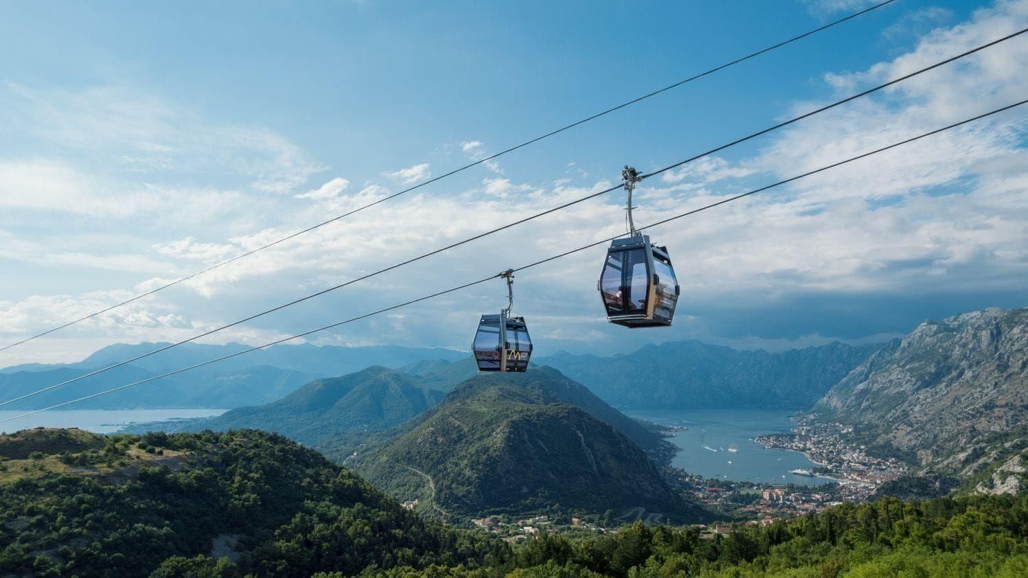 Von Budva: Fahrt mit der Seilbahn und Sonnenuntergang in Tivat